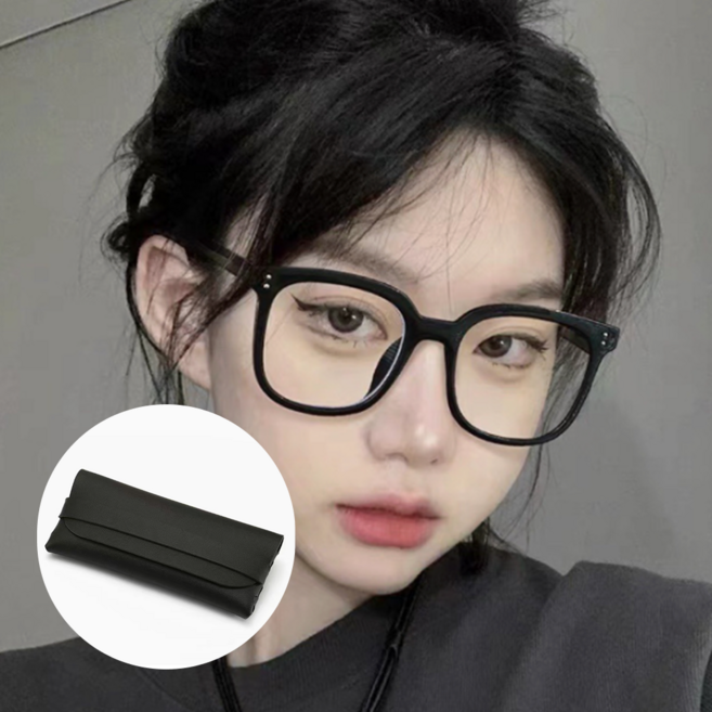 얼굴이 작아보이는 뿔테 안경 남녀공용 +케이스