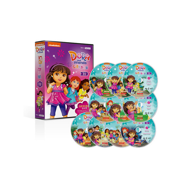 도라와 친구들 DVD 1집 10종 +미니수첩제공, 스크린에듀케이션