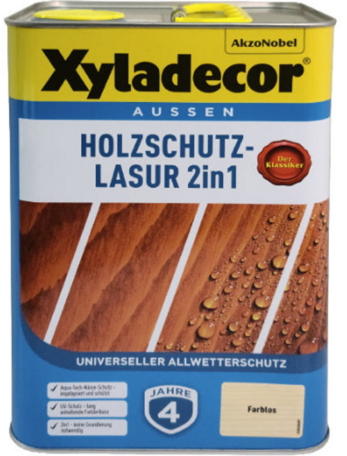 씨라데코 XYLADECOR 목재 방부 방충 발수도료 4리터 (외부용 무광), 207 (마호가니색), 1개, 4L