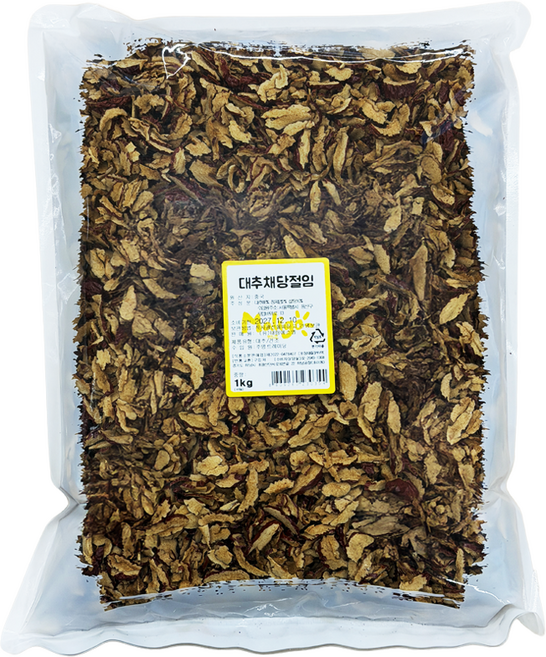 수입 대추채 1kg 1000g 중국산 건대추 슬라이스 당절임, 1개