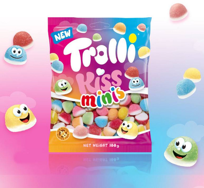 트롤리 키스 미니스, 3개, 100g