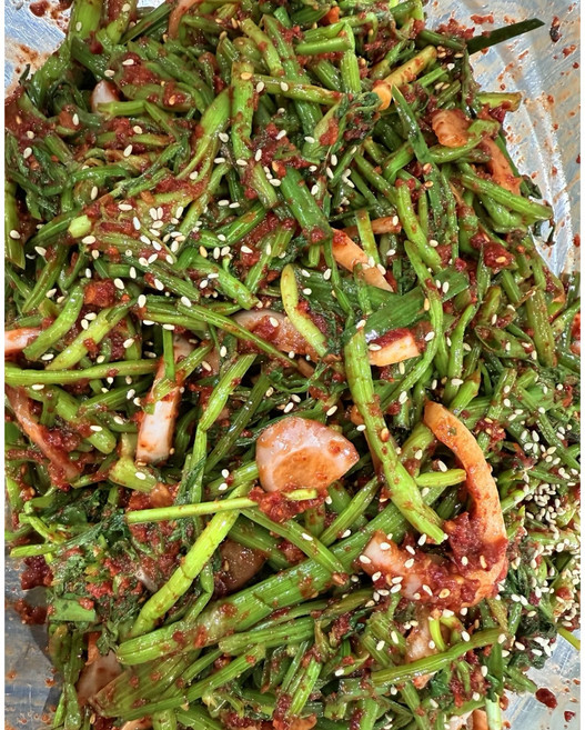 전라도 김치맛집 미나리향가득 미나리김치 1kg /웰빙김치 ( 특급수제 양념으로 담근김치) 제철 김치, 1개