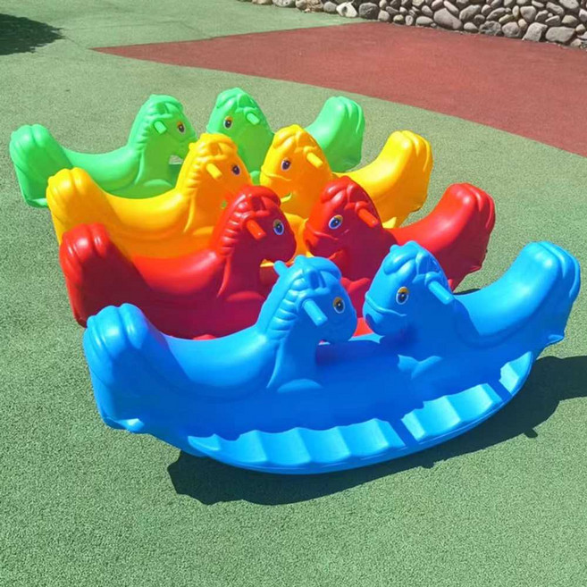 어린이용 흔들목마 아이시소 유치원 놀이기구 흔들시소 플라스틱, 1개, 16. 붉은 쓰시마