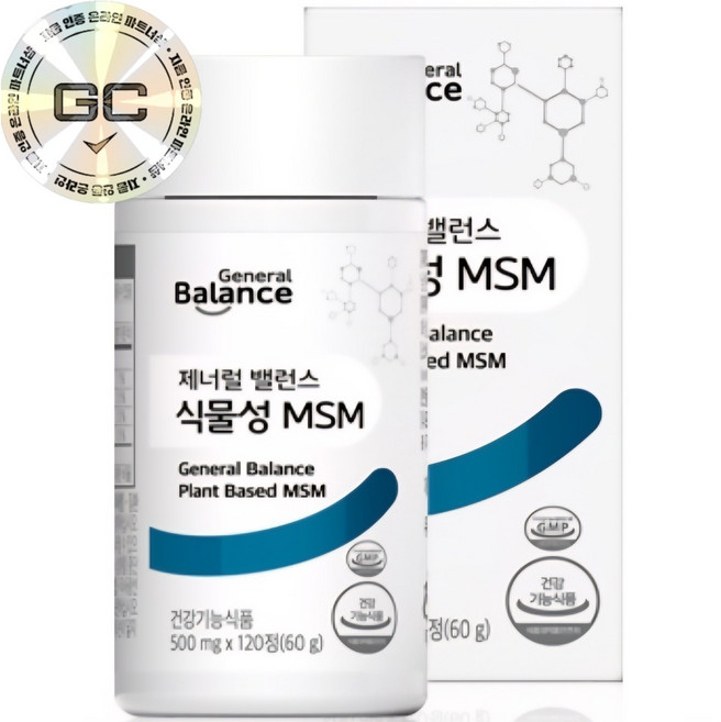 지쿱 제너럴 밸런스 식물성 MSM 120정, 1개