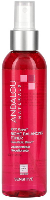 Andalou 안달로우 1000 로즈 바이옴 밸런싱 페이셜 토너 178ml, 1