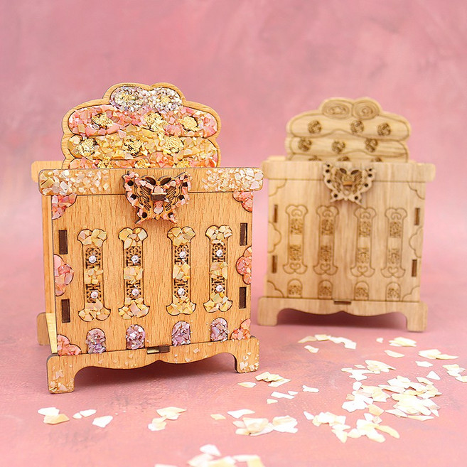 엔티크 원목 전통 베이지 나비장(10인용), 1개