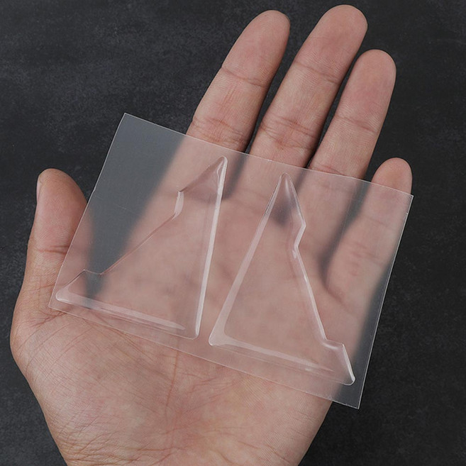 실리콘 투명 자동차 모서리 도어 가드 차문 문콕 방지 실리콘, 1세트, 투명2p