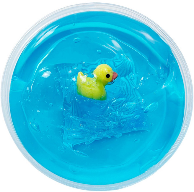 젤리블리스 둥둥오리 지글리 슬라임, 1개, 100g, 파랑