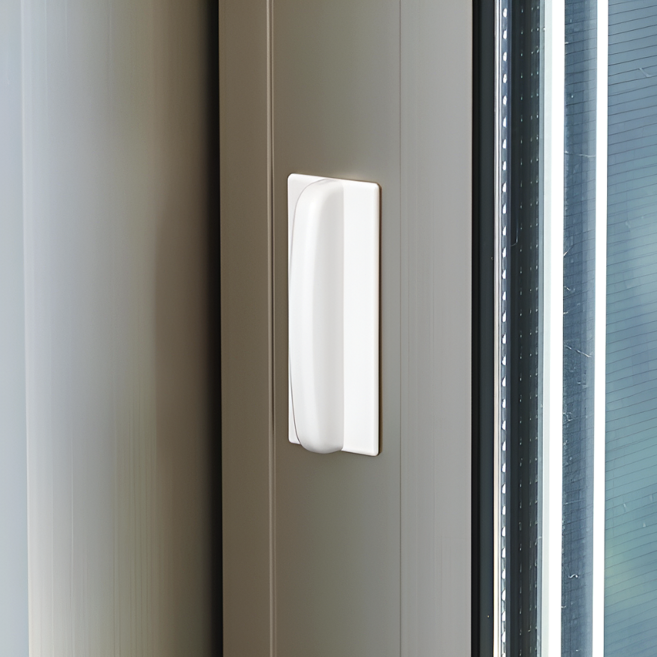 고쿠보 소형 접착식 미닫이문 손잡이, 화이트, 4개