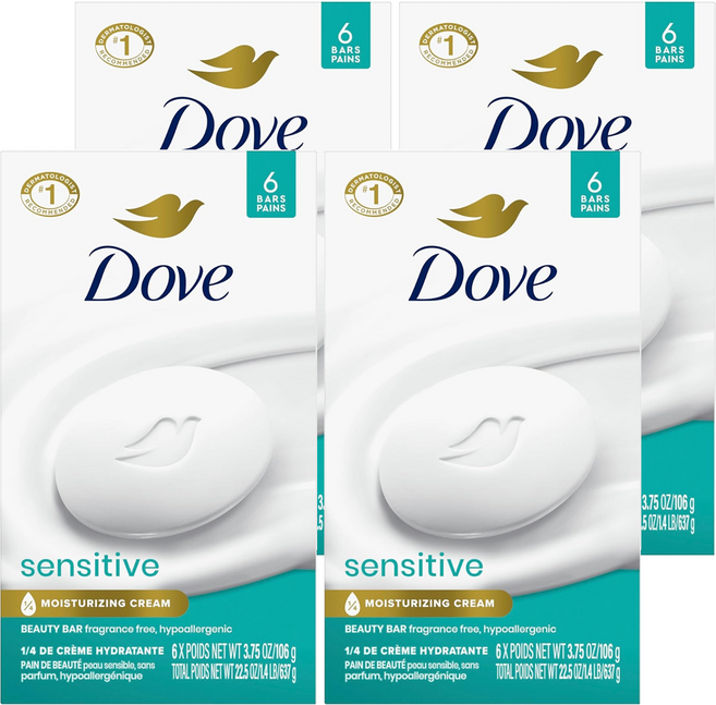 도브 뷰티 바 센서티브, 106g, 24개입
