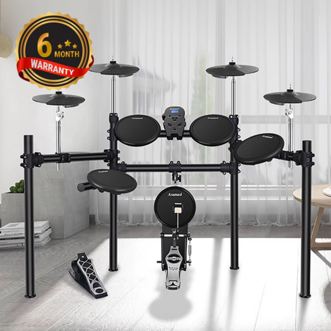 전자드럼 연습용 가정용 세트 스틱 기본 포함, MX310 드럼 5개 심벌즈 3개 스틱 기본 구성, 1개