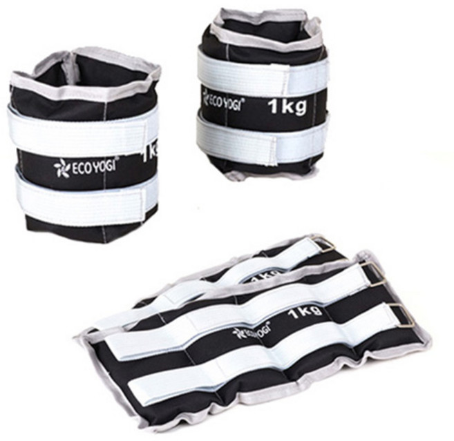 올댓세일 손목 발목 모래주머니 중량밴드 0.5kg~6kg, 2kg, 블랙+그레이