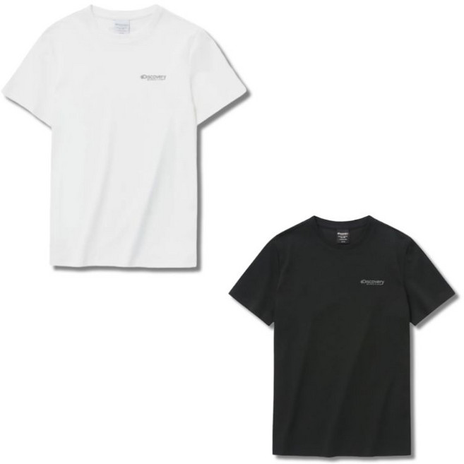 백화점정품 디스커버리 여성 반팔 티셔츠 덴버 반소매 기본 베이직 로고 프레시벤트