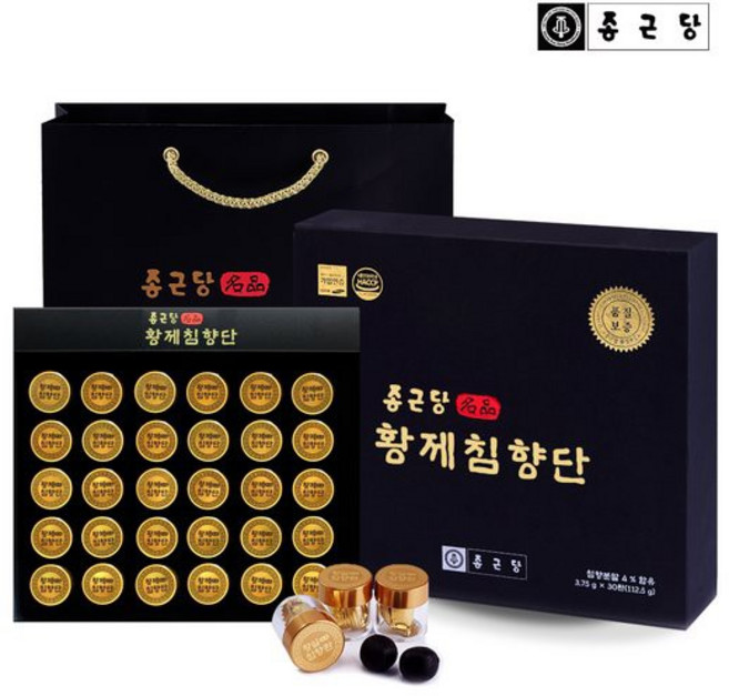 종근당 황제침향단 30환 + 쇼핑백, 3.75g, 30개