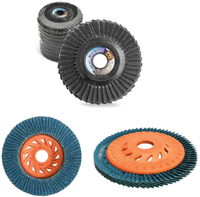 사포 날개사포 4인치 연마사포 해바라기사포 휠페퍼 휠페이퍼, 60, 1개