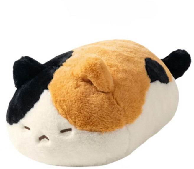 안고자는 귀여운 뚱냥이 인형쿠션 방석 모찌 생일선물 대형인형 애착 팔베개 고양이, 삼색이