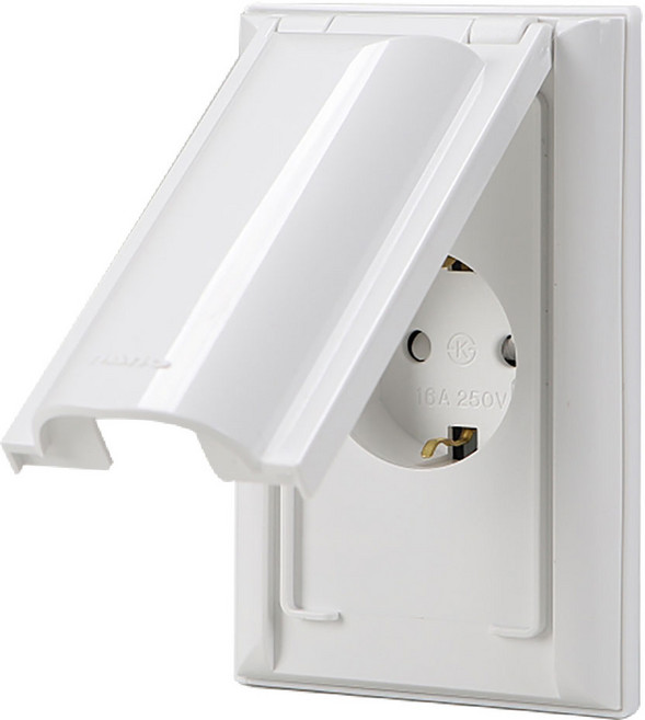 나노 화이트) 방우콘센트 1구, 1개