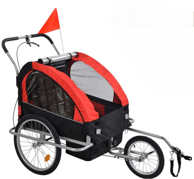 자전거 웨건 트레일러 바이크 카트 유모차 커넥터, 커피(삼륜 밀기 겸용)