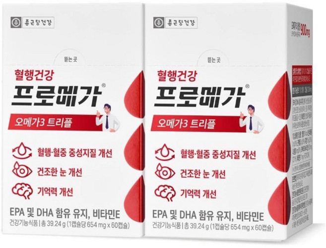 코스트코 종근당건강 프로메가 오메가3 트리플, 6개, 60회분