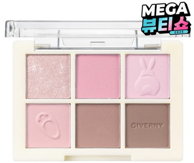 지베르니 소프트 아이 팔레트 5g, 레이지 핑크