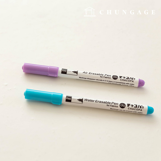 초크펜 수성펜 기화펜 사라지는볼펜 2종, 보라, 1개