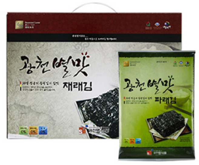 광천 별맛김 파래전장김 10봉/20봉/30봉, 20개, 20g