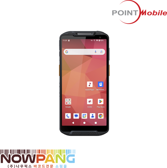 포인트 모바일 PM95 안드로이드 산업용 PDA 1D/2D 스캔타입 Point Mobile, 1개, LTE(본체+크래들)