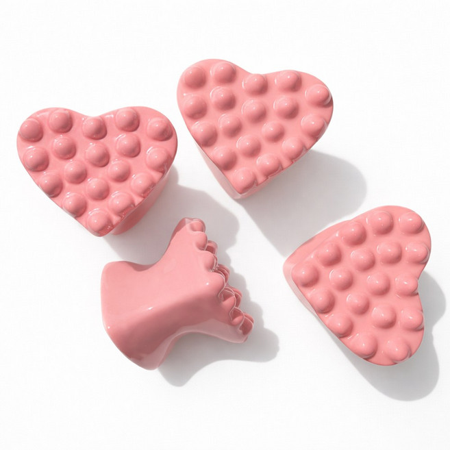 소네르 도자기 얼굴 괄사 마사지기, 핑크, 1개