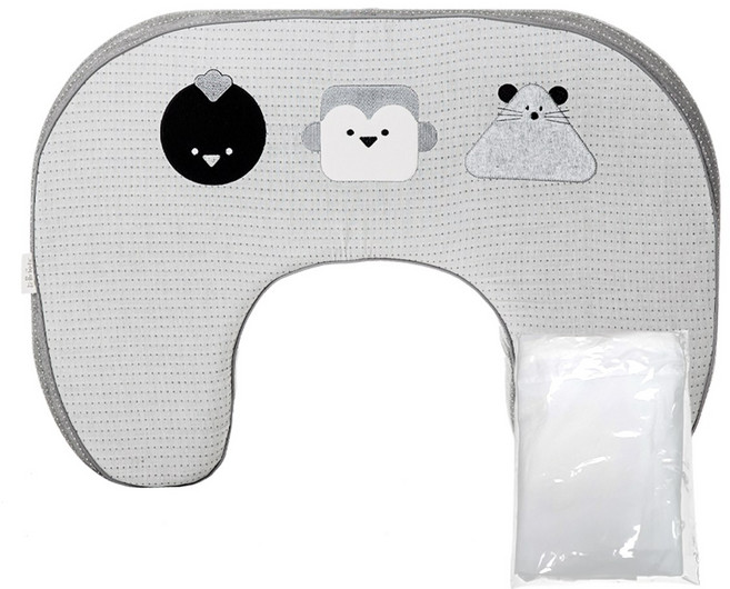 자연생각 D자 오가닉 오케타니 모빌 수유쿠션(프리미엄내피포함), 그레이