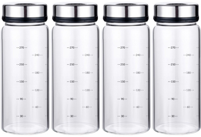 3단조절 내열유리 양념병 조미료통 4P세트, 4개