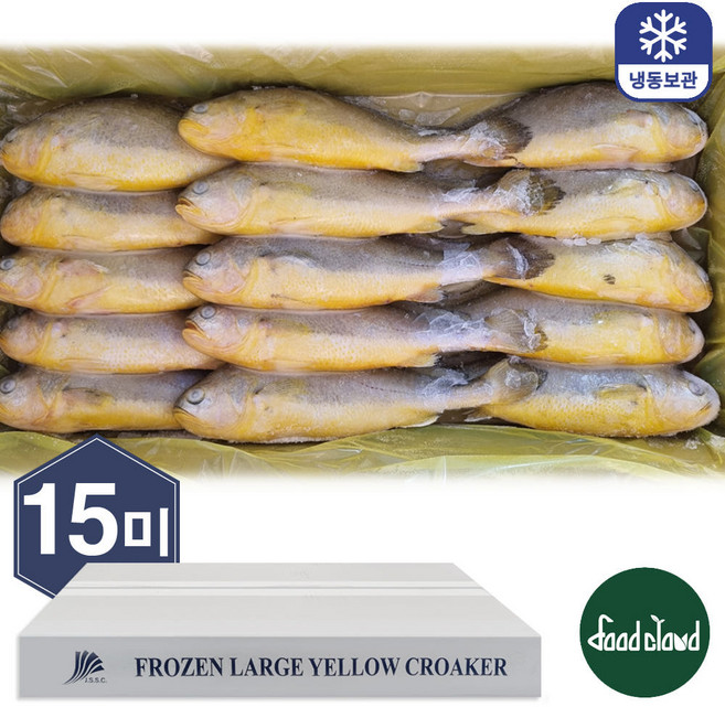 삼둥이수산 냉동 부세조기 3.4kg 6미/12미/15미/19미/25미, 15미, 1박스