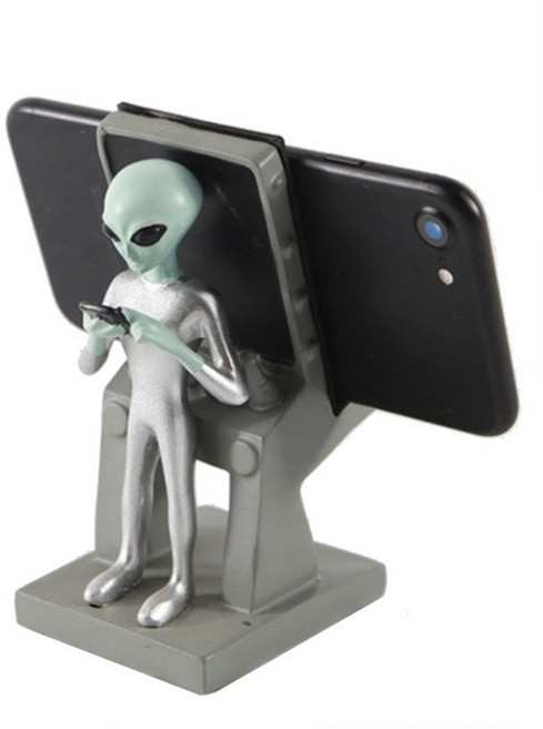 크리에이티브 에일리언을 위해 - 스탠드 휴대폰 거치대 휴대폰 태블릿 거치대 지원 데스크톱 장식 장식품