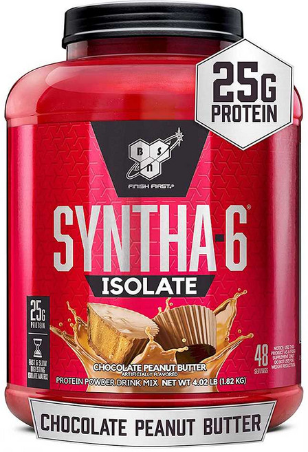 BSN 신타6 아이솔레이트 유청 단백질 초코피넛 1.82kg, 1개, 초코 피넛 버터