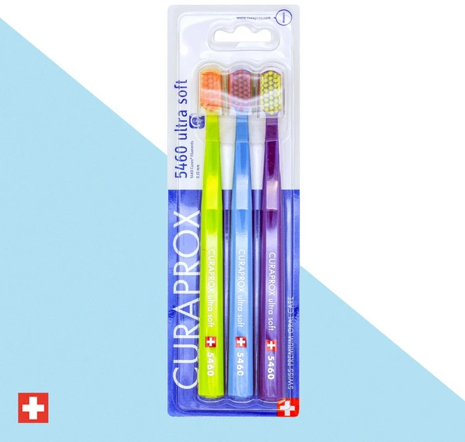 큐라덴 칫솔 큐라프록스 CS5460 울트라 소프트, 3개입, 1개 - 쿠팡
