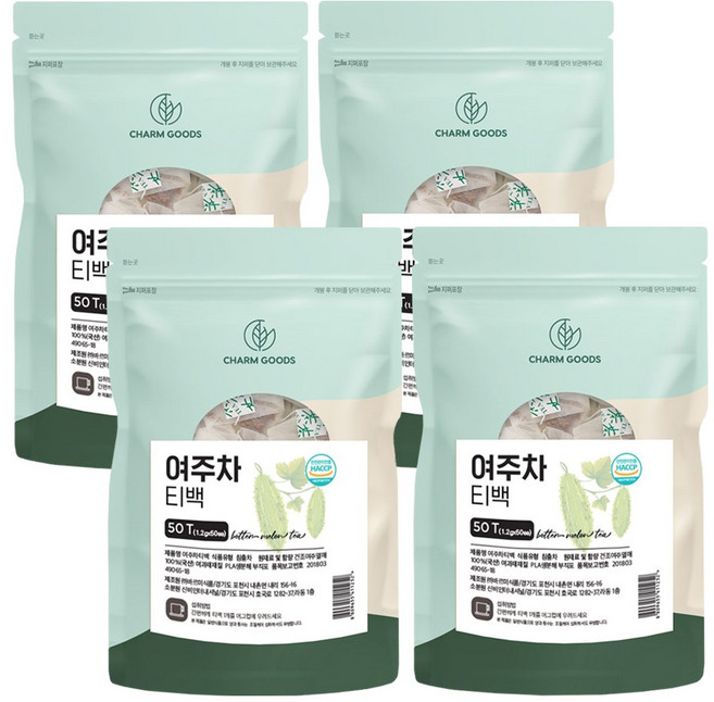 여주차 건조 여주 삼각 티백 국내산 첨가물 없는 원물 100%, 4개