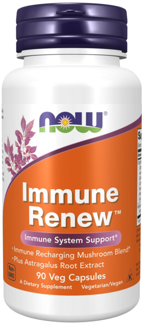 NOW Foods Immune Renew綜合蘑菇&黃耆複合膠囊, 90顆, 1罐