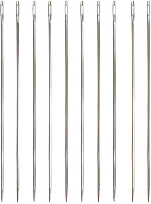 126mm 장바늘 인형바늘 귀큰바늘, 10개