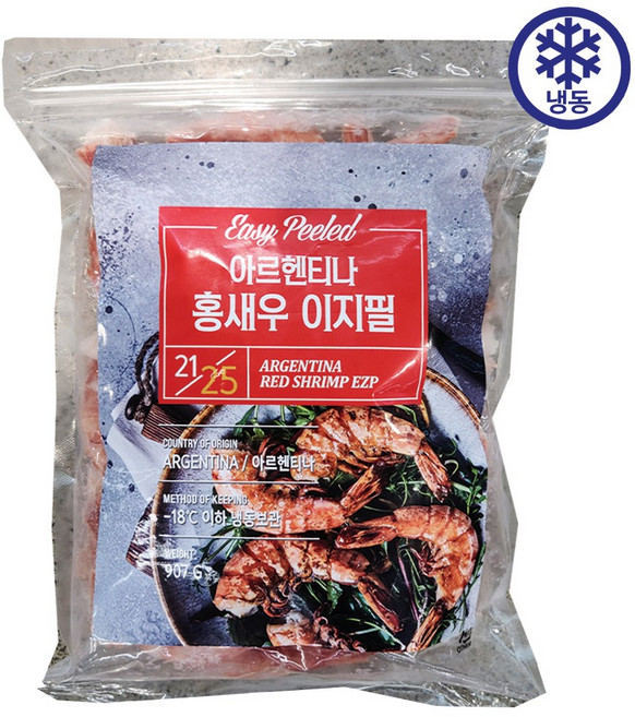 이지필 자연산 홍새우 907g 특대사이즈 21-25미, 1세트