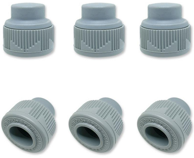 정담 PB 에이콘 수지 캡 수도부속 배관자재, 6개