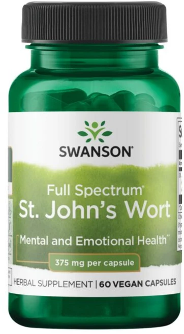 스완슨 세인트 존스 워트 375mg 캡슐, 60정, 1개 - 쿠팡