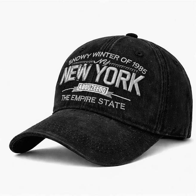 남녀공용 데일리 빈티지 볼캡 NEW YORK 자수 모자