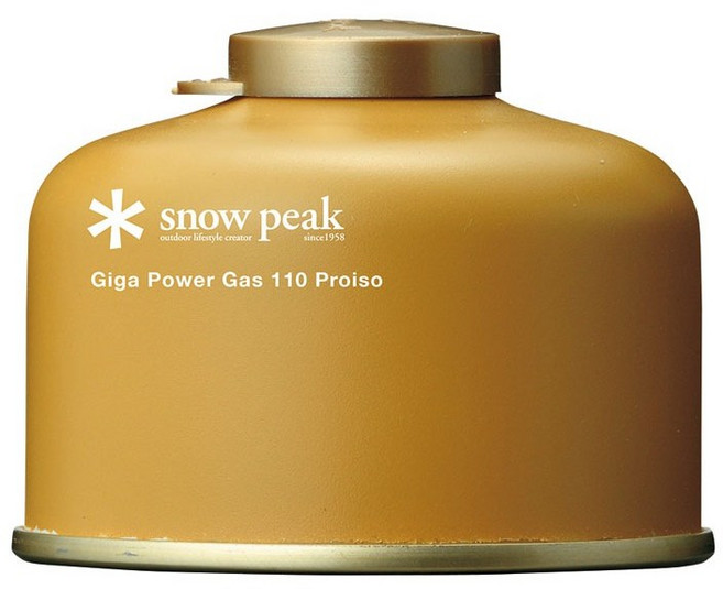 Snow Peak 高效能瓦斯罐 GP-110GR 露營登山適用, 110g, 3個