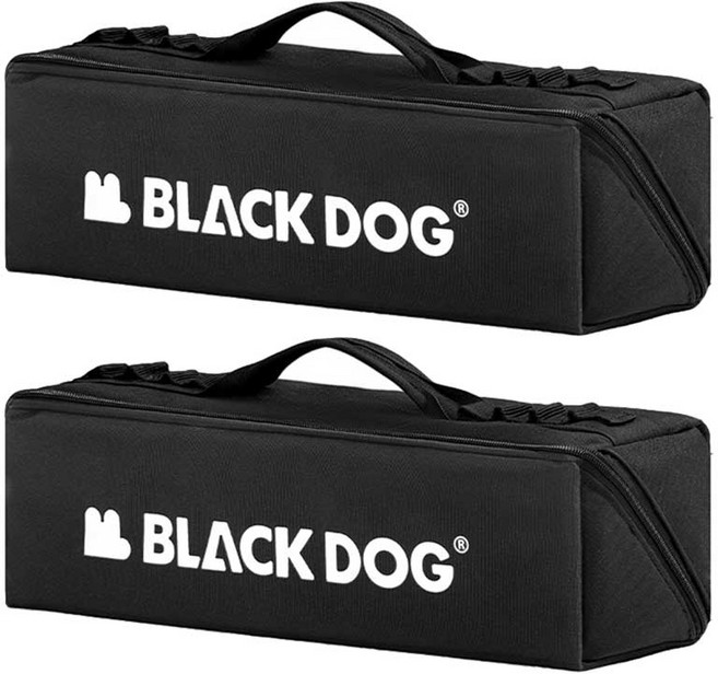 BLACKDOG 접이식 캠핑장비 수납 가방 CBD2450XB020, 2개, 블랙