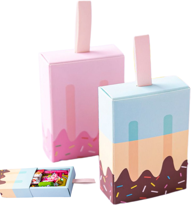 슬기마트 어린이 간식 선물세트 생일답례품 달콤 아이스크림상자 과자 5종 키즈 어린이집 유치원 단체 행사선물 교회선물, 1세트