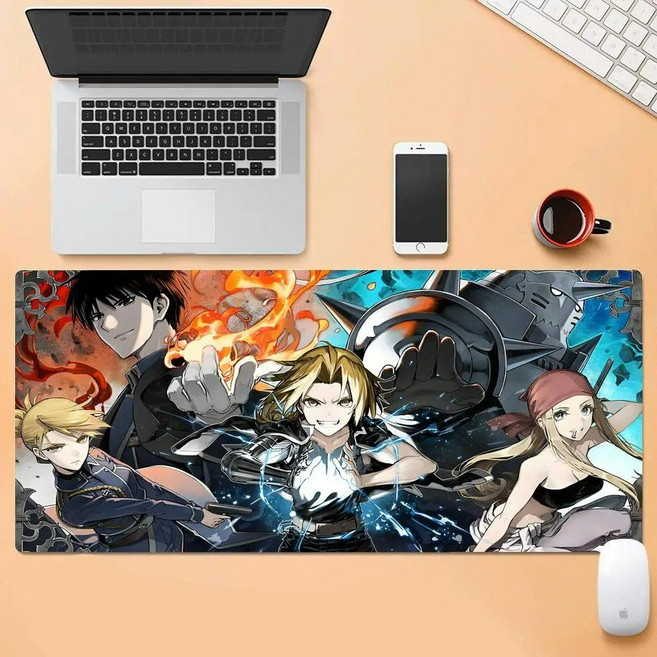 강철의연금술사 마우스패드 키보드패드, 800x400x2mm, 1개, BLACK-3