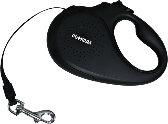 페키움 데일리핏 자동리드줄 강아지 산책줄 목줄 PRL-01, 페키움 PRL-01 블랙, 1개