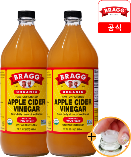 브래그 애사비 애플사이다비니거 유기농 사과식초 속캡무료증정한국공식총판