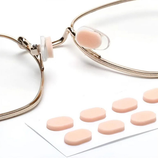 안경 자국 코 받침 패드 4쌍 흘러내림 미끄럼 눌림 방지 고정 선글라스 뿔테 스티커 높이 커버 enj+32932QW