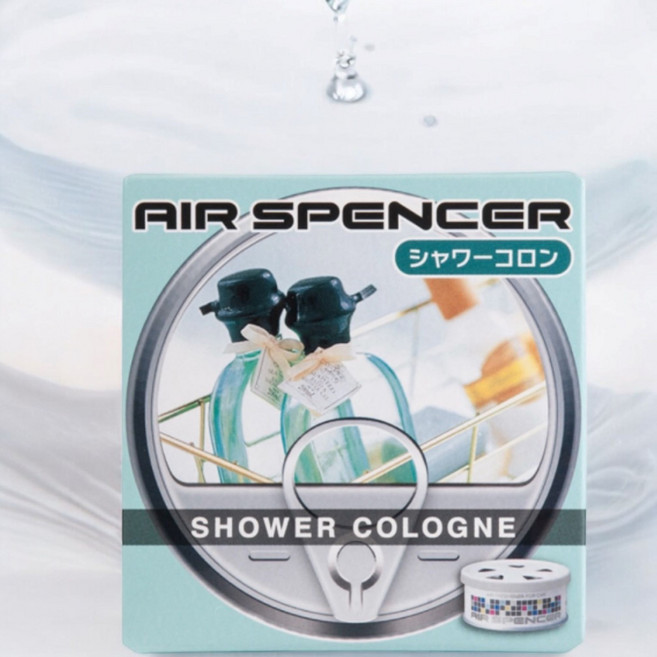 정식수입 영광사 에어스펜서 Air Spencer 고급 차량용 방향제 양면 사용 캔타입 실내 탈취용, 샤워코롱(Shower cologne), 1개