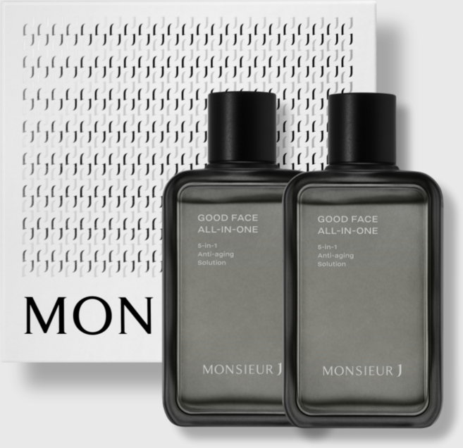 무슈제이 굿페이스 남성 올인원, 2개, 140ml